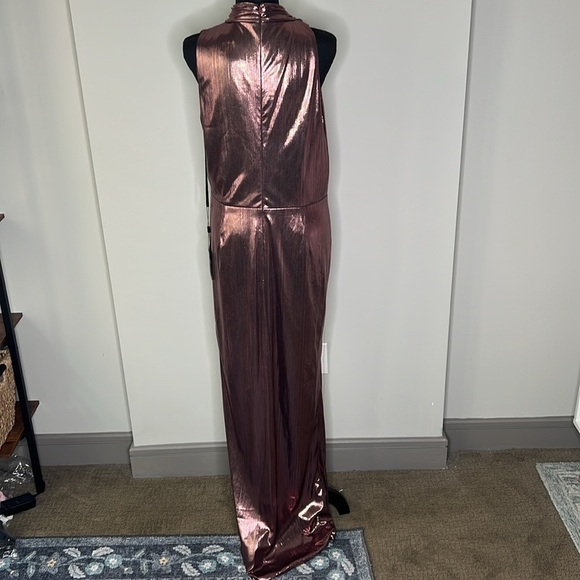 Mac Duggal Metallic Brown Evening Gown - Picture 10 of 11